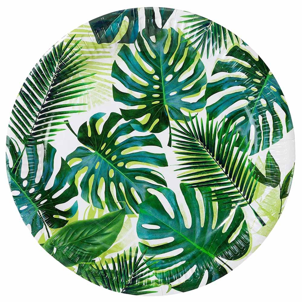 Talking Tables - Tropical Fiesta Palm Paper Plates - 9-Inch - 12pcs