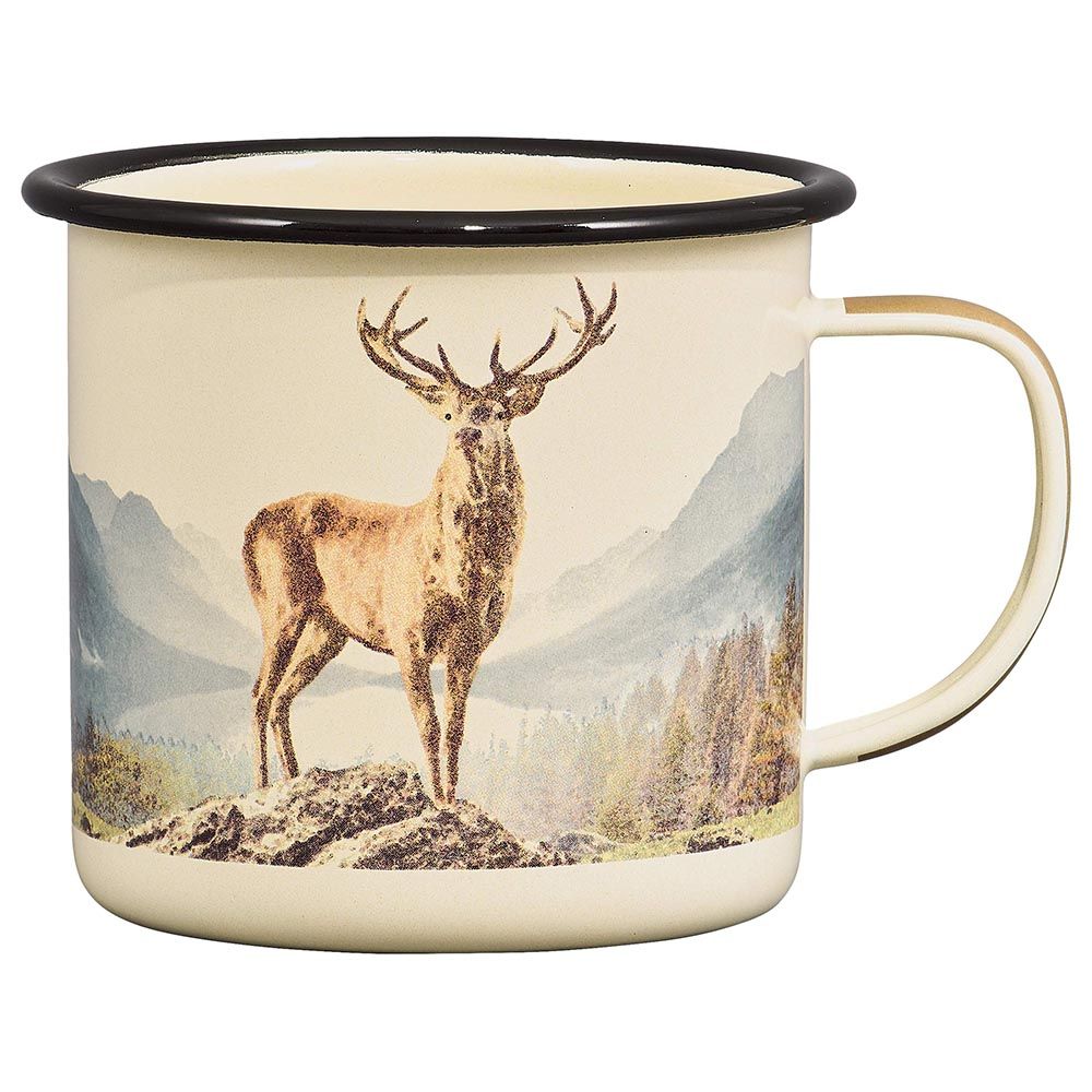 Gentlemen's Hardware - Enamel Mug 500ml - Deer