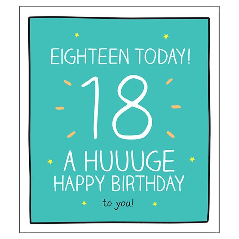 Pigment - 18 Huuuge Happy Birthday Greeting Card