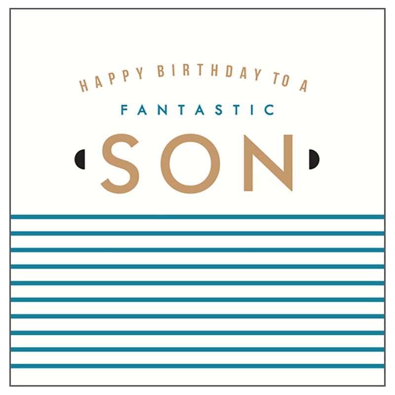 Pigment - Son Fantastic Stripes Greeting Card