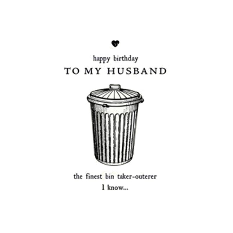 Alice Scott - Happy Birthday Husband Bin