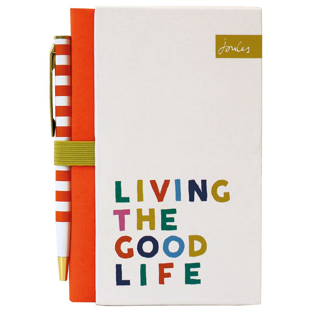 Joules - B7 Notebook - White/Red