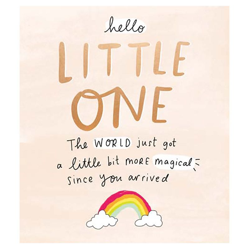 Pigment - Hello Little One Rainbow Greeting Card