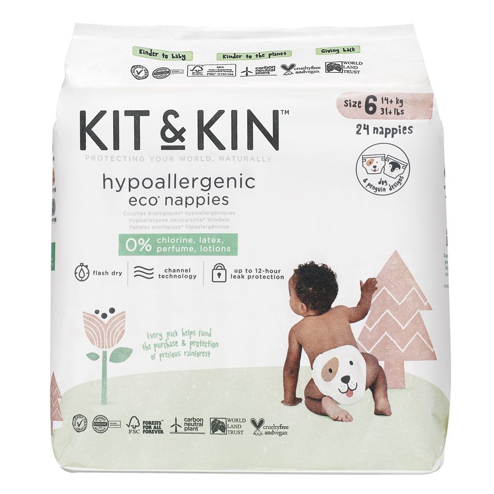 Kit & Kin - Eco Diaper Size 6 14+kg - 24pcs