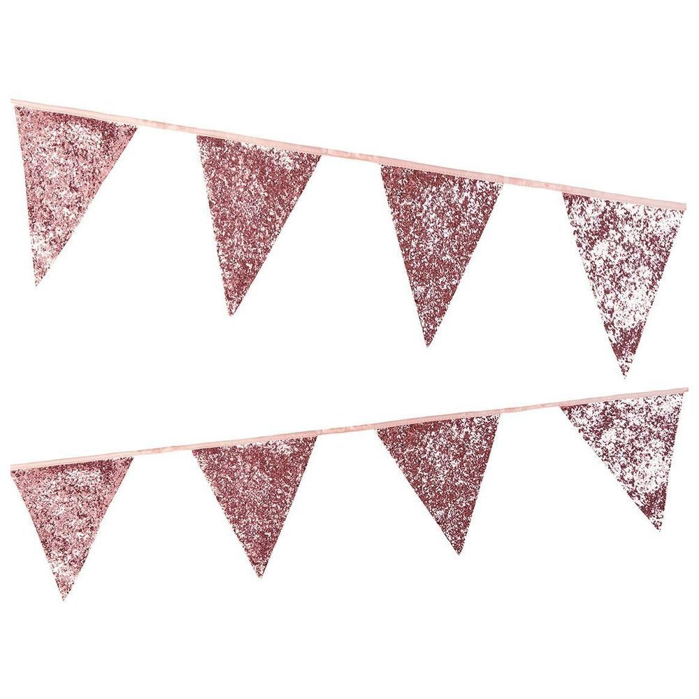 Talking Tables - Luxe Glitter Bunting - 3m - Pink