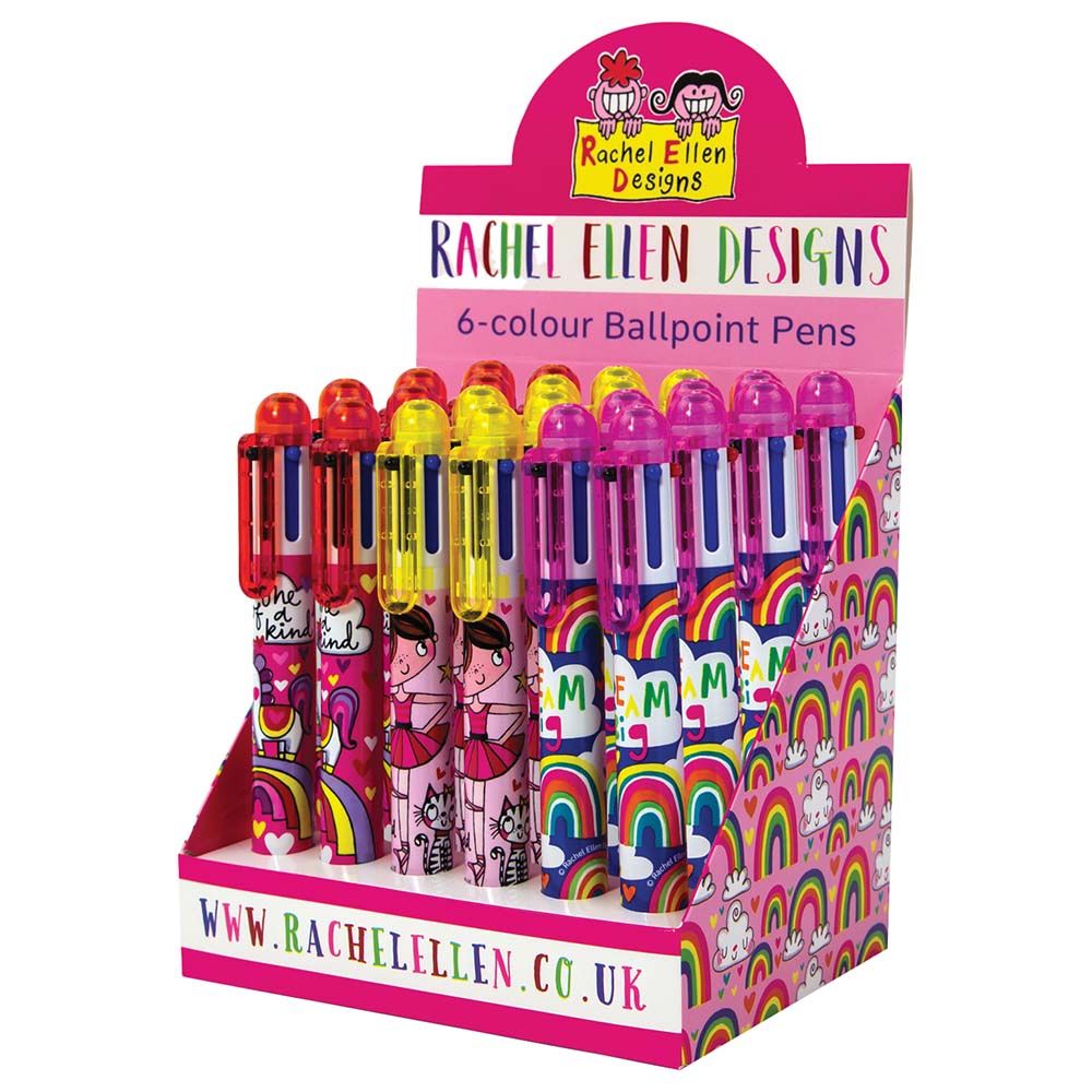 Rachel Ellen Designs - 6-in-1 Coloured Pen, 1pc - Assorted