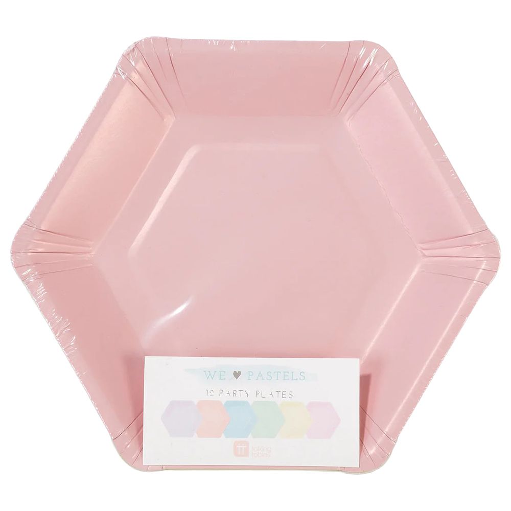 Talking Tables - We Heart Pastels Plates - 12pcs - 18cm