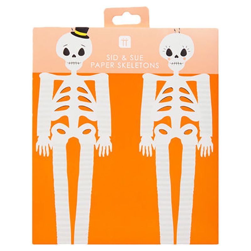 Talking Tables - Pumpkin Honeycomb Skeleton Characters 2pcs