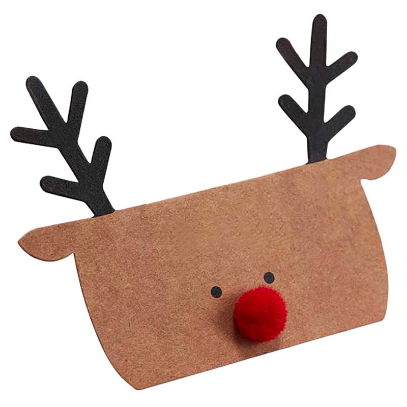 Ginger Ray - Kraft Reindeer Shaped Place Cards - Brown