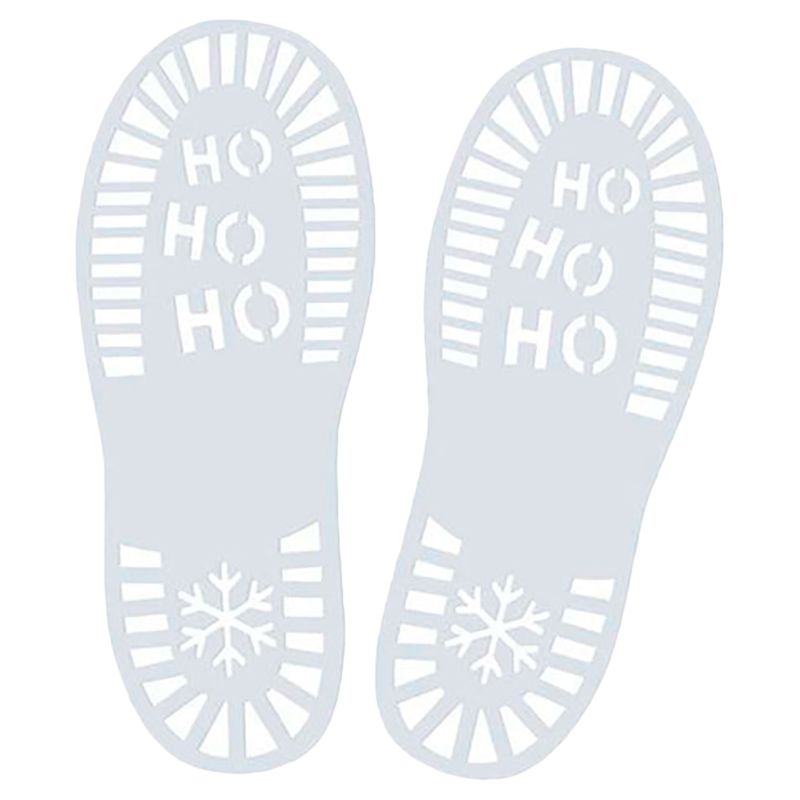 Ginger Ray - Santa Foot Print Stencil - White