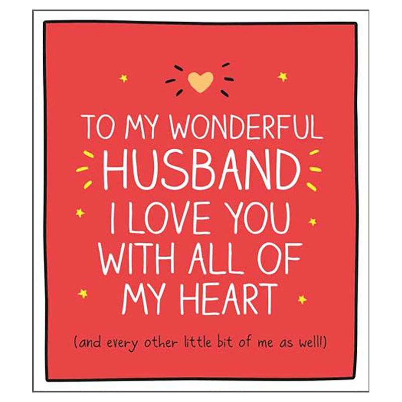 Happy Jackson - Husband Love You w/ All My Heart Card