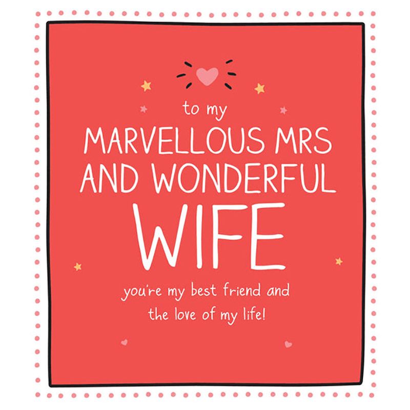 Happy Jackson - Marvellous Mrs Wonderful Wife Card