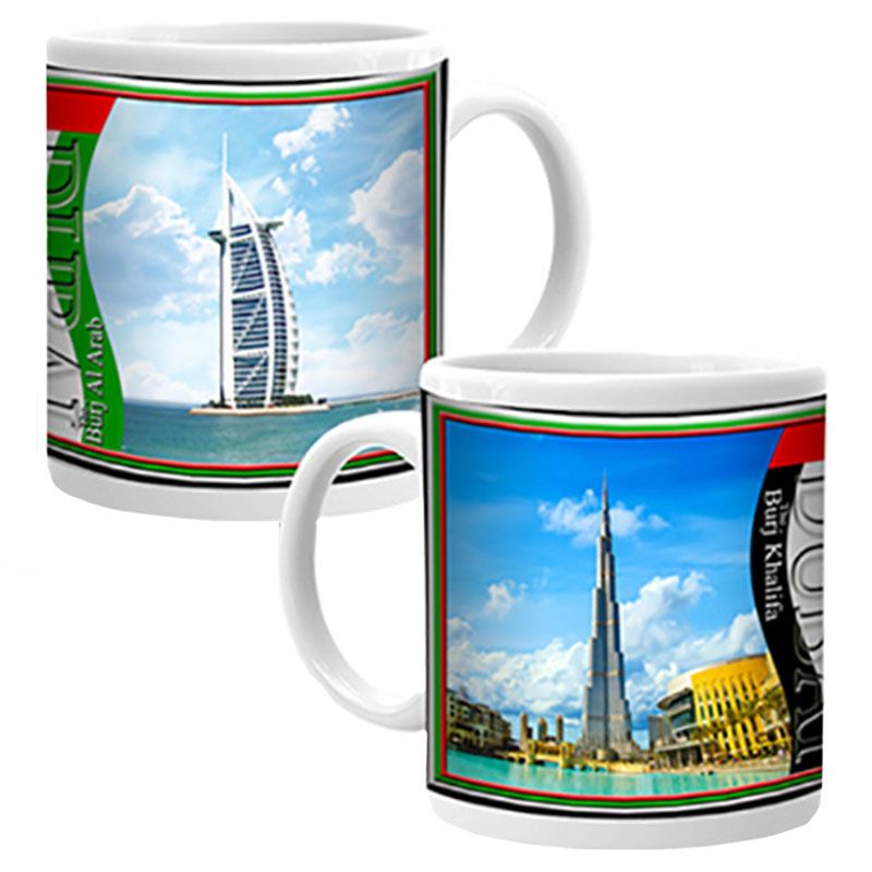 Ajooba - Dubai Souvenir Mug Burj Khalifa Burj Al Arab 07