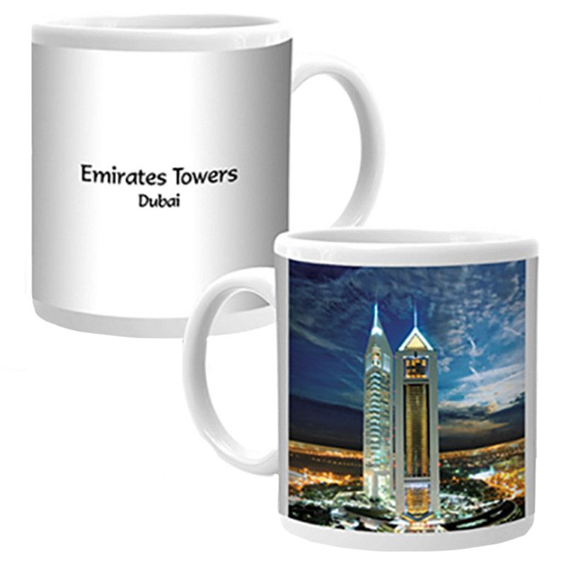 Ajooba - Dubai Souvenir Mug Emirates Towers MG 008