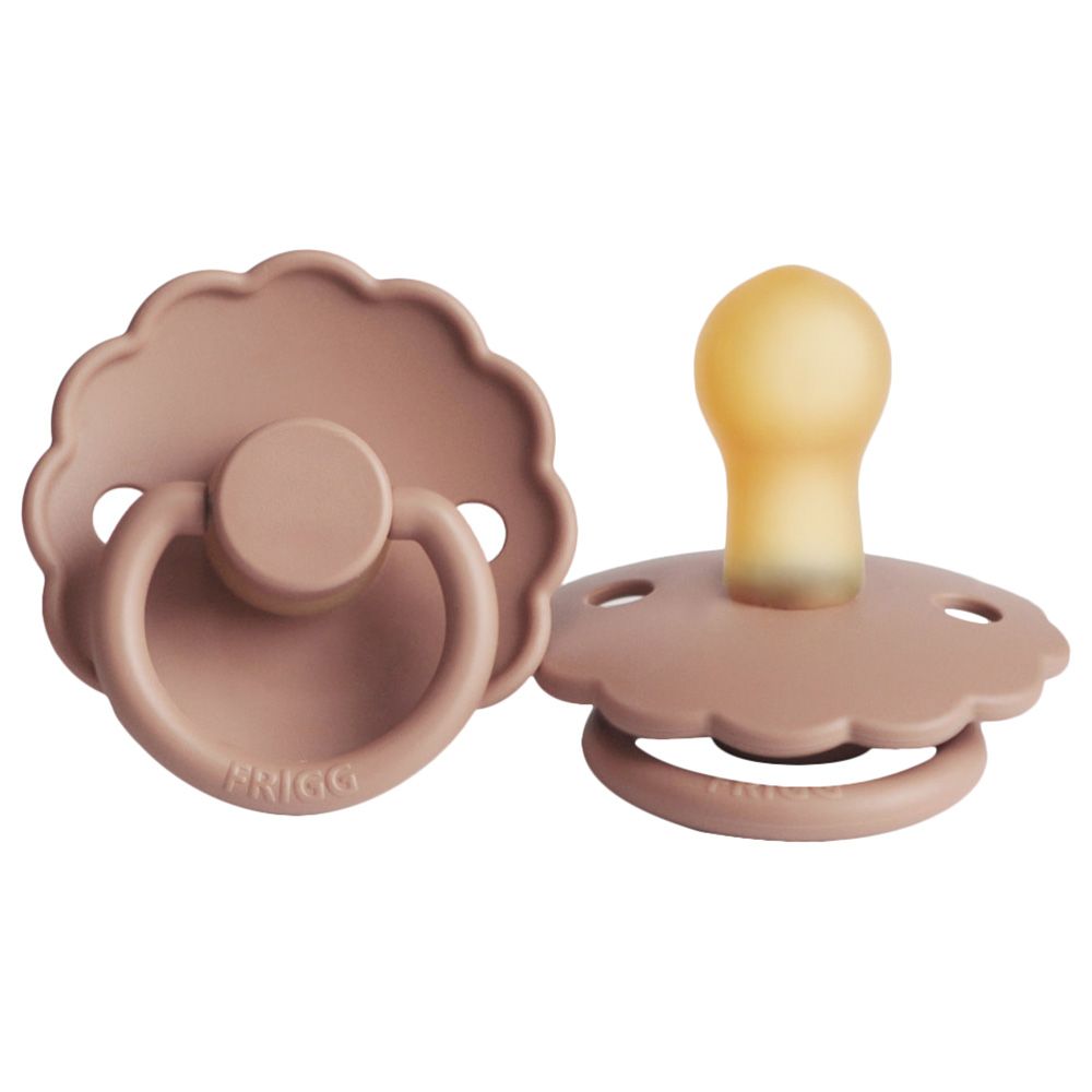 FRIGG - Daisy Latex Pacifier 0-6M S1 - Rose Gold