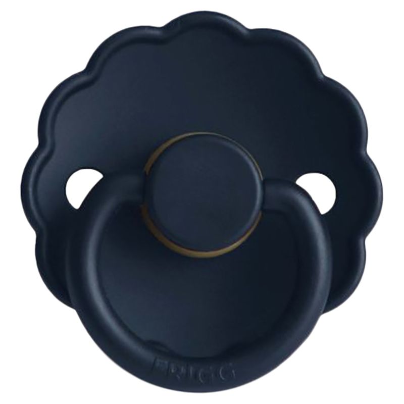 FRIGG - Daisy Latex Pacifier 0-6M S1 - Dark Navy