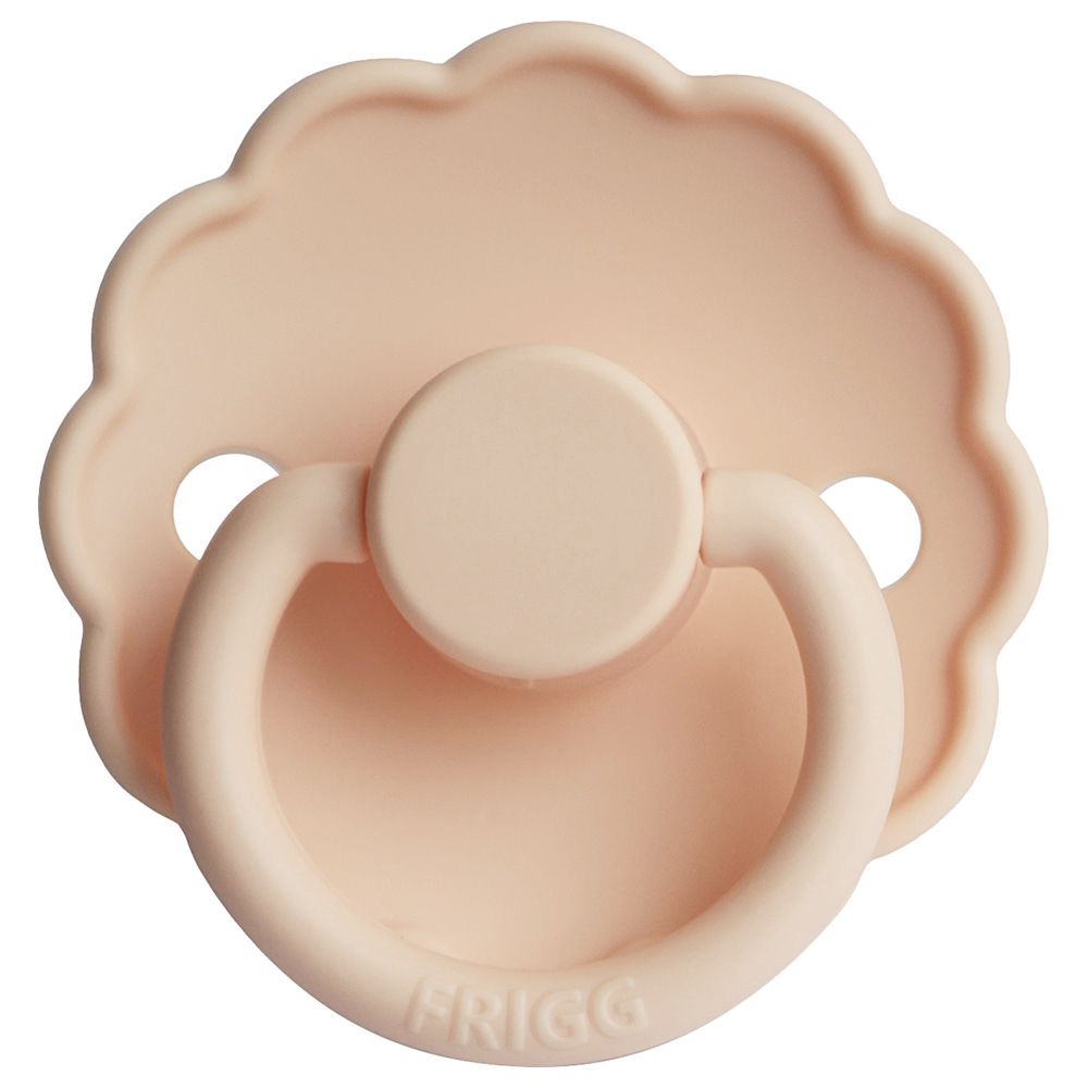 Frigg - S1 Daisy Silicone Pacifier - 0-6 Months - Pink Cream