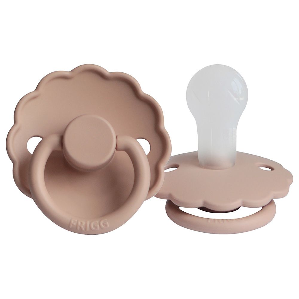 Frigg - S1 Daisy Silicone Pacifier - 0-6 Months - Blush