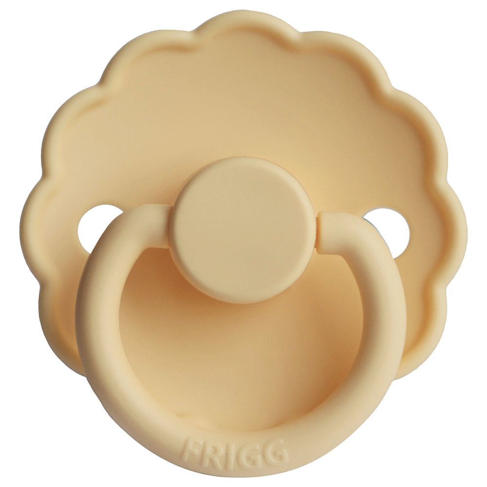 Frigg - S1 Daisy Silicone Pacifier - 0-6 Months - Pale Daffodil