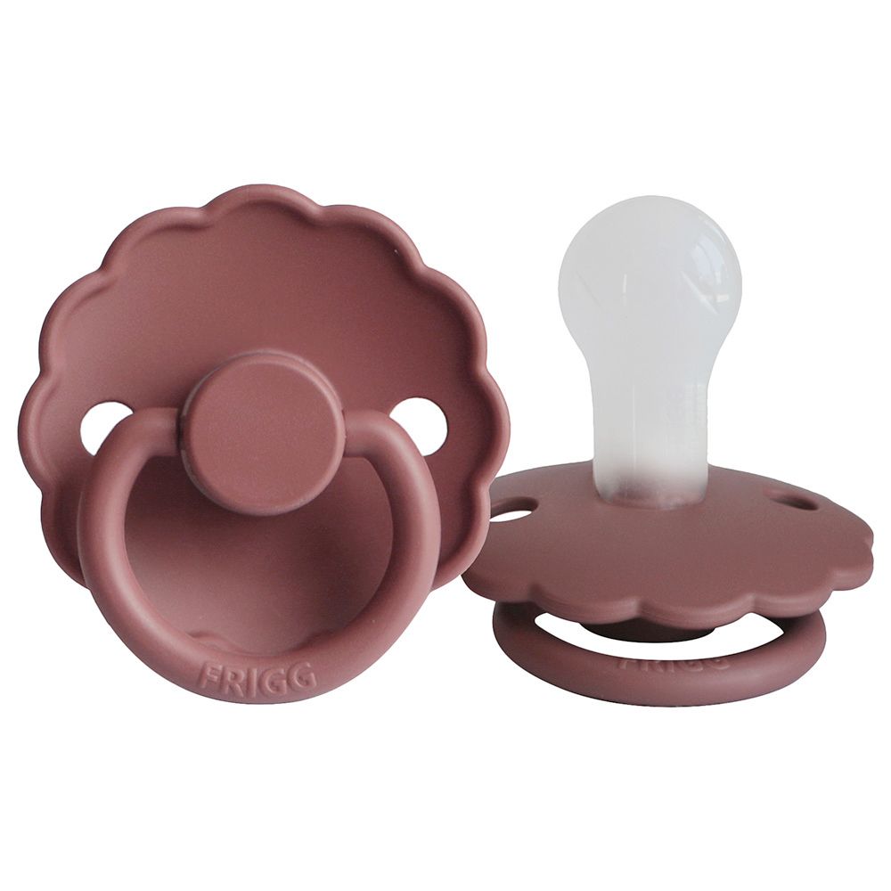 Frigg - S1 Daisy Silicone Pacifier - 0-6 Months - Woodchuck