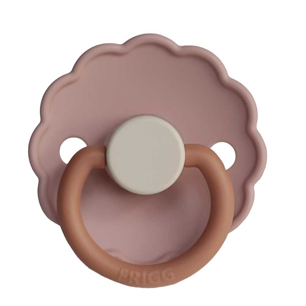 Frigg - Daisy Block Silicone Pacifier 0-6M S1 - Biscuit 