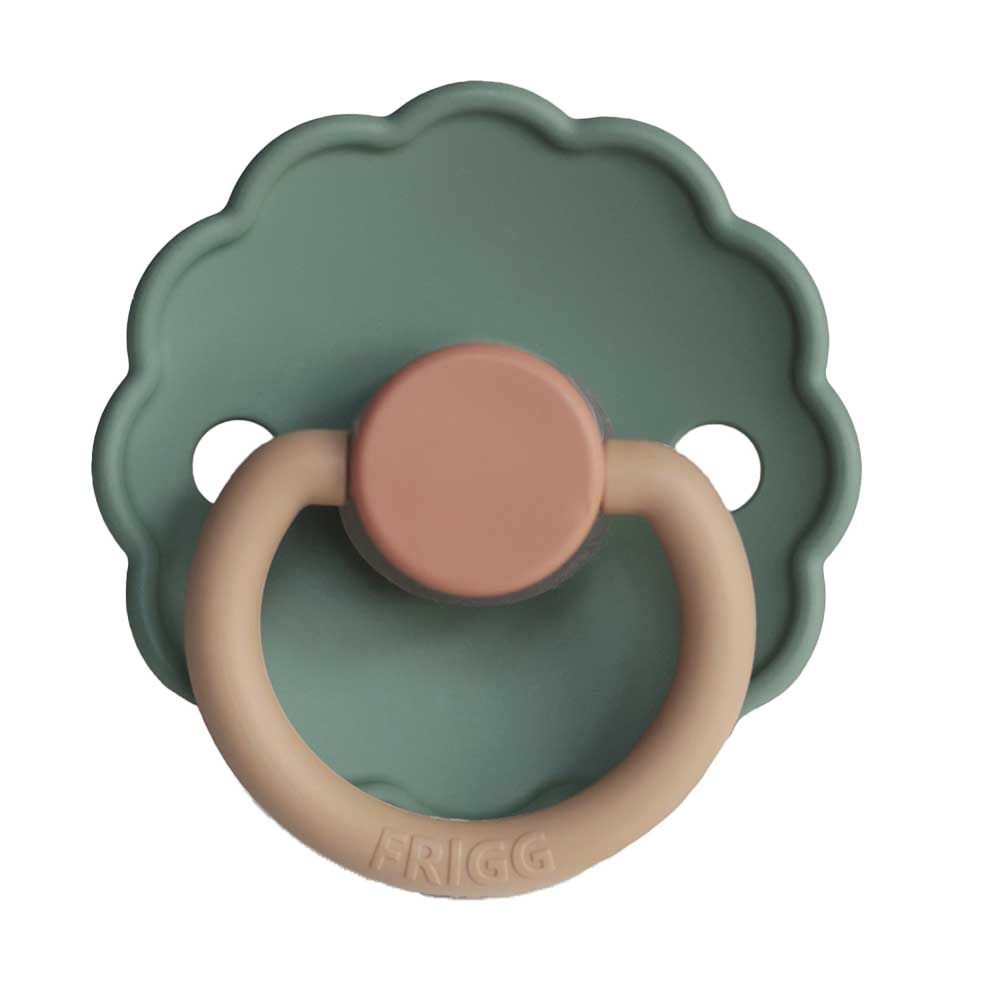 Frigg - Daisy Block Silicone Pacifier 0-6M S1 - Willow 