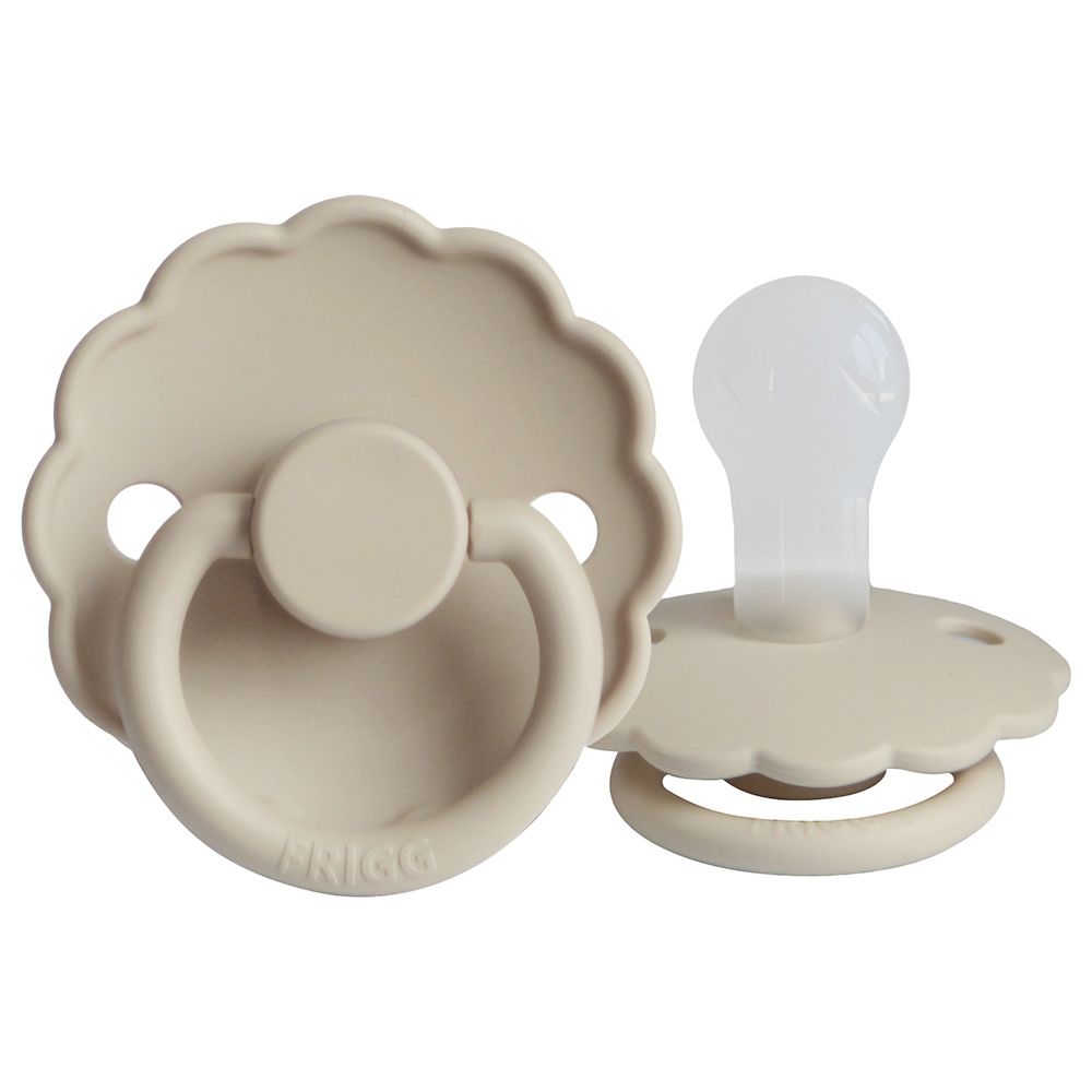 Frigg - S1 Daisy Silicone Pacifier - 0-6 Months - Sandstone