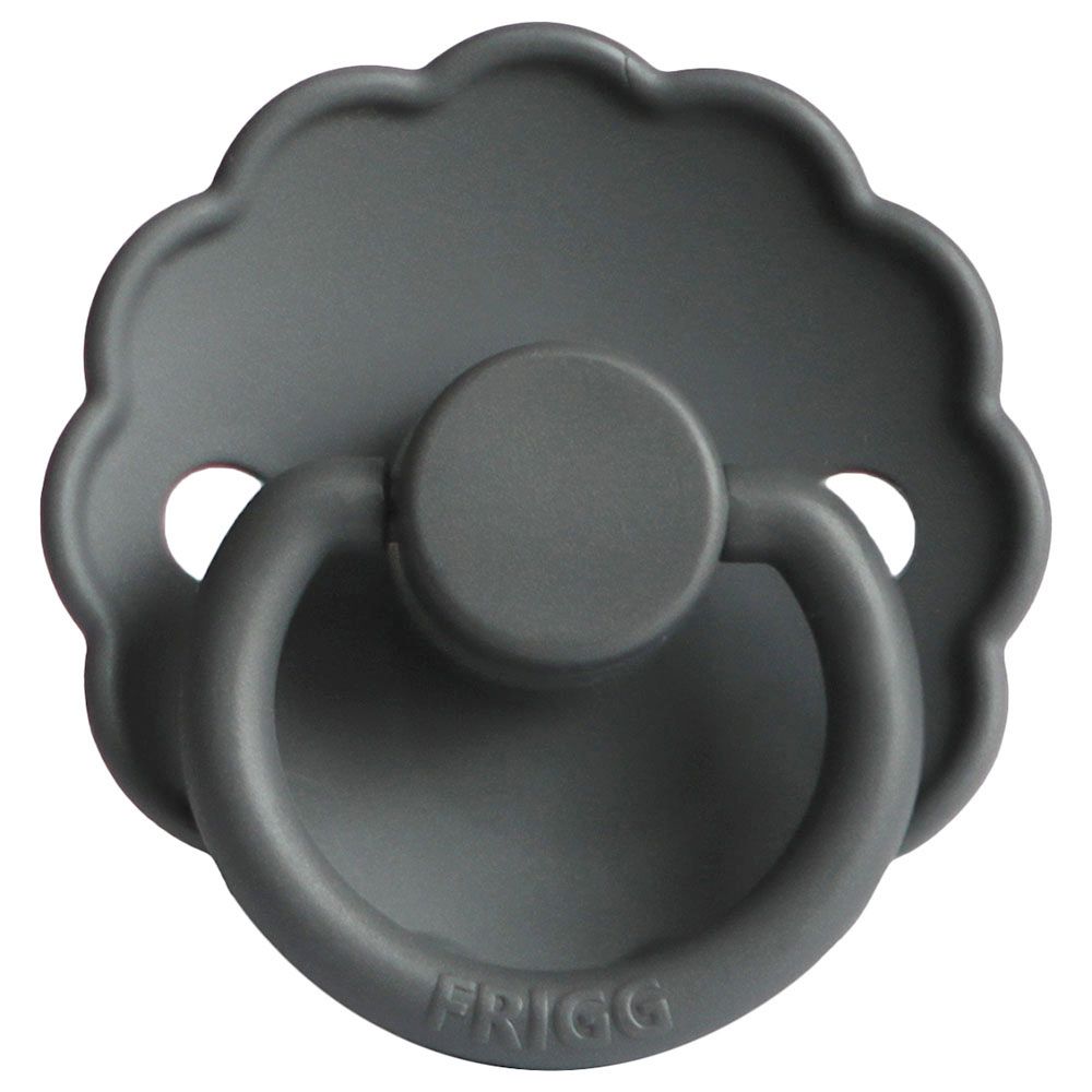 Frigg - S1 Daisy Silicone Pacifier - 0-6 Months - Graphite