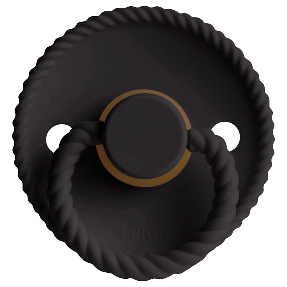 Frigg - Rope Latex Pacifier 0-6M S1 - Jet Black