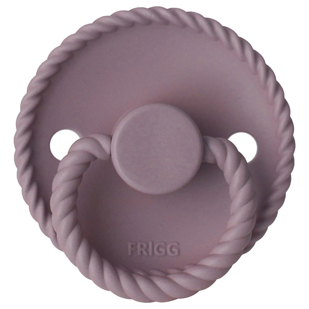 Frigg - Rope Silicone Pacifier 0-6M S1 - Twilight Mauve