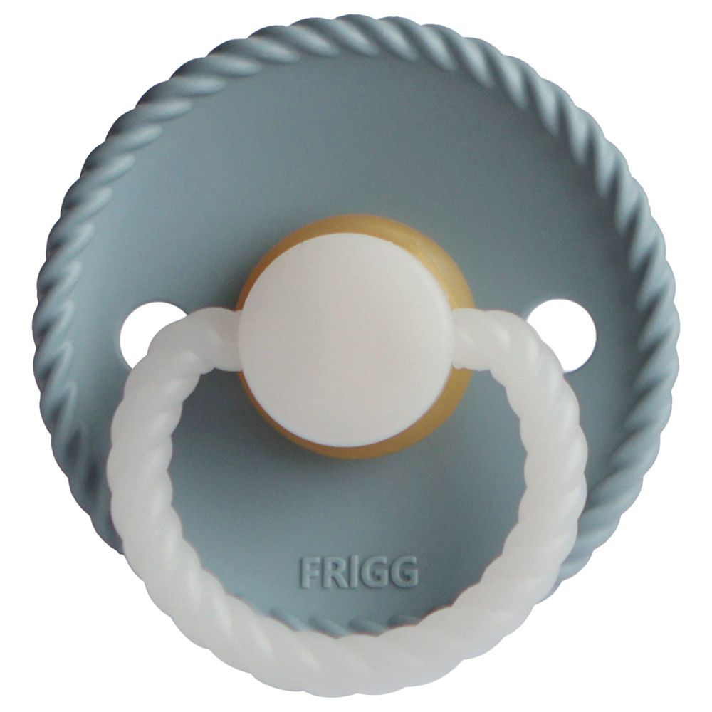 Frigg - Rope Latex Pacifier 0-6M S1 - Stone Blue Night