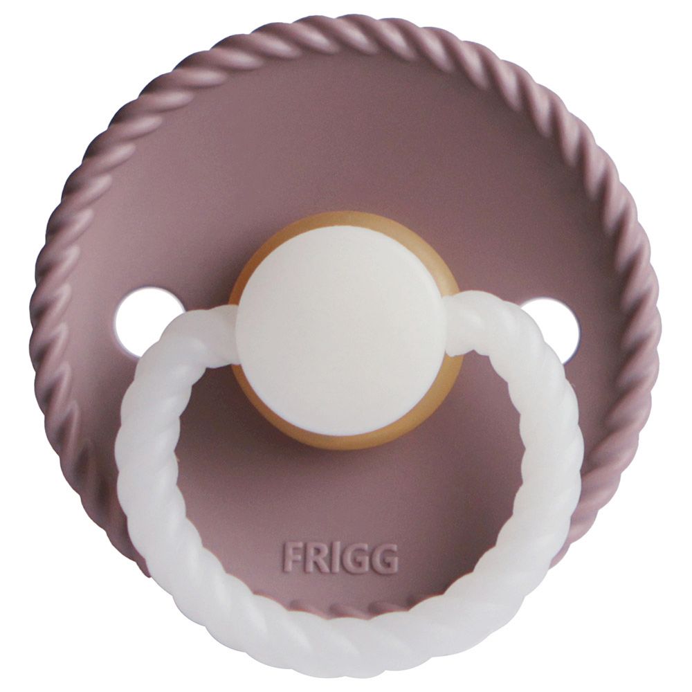 Frigg - Rope Latex Pacifier 6-18M S2 - Twilight Mauve Night