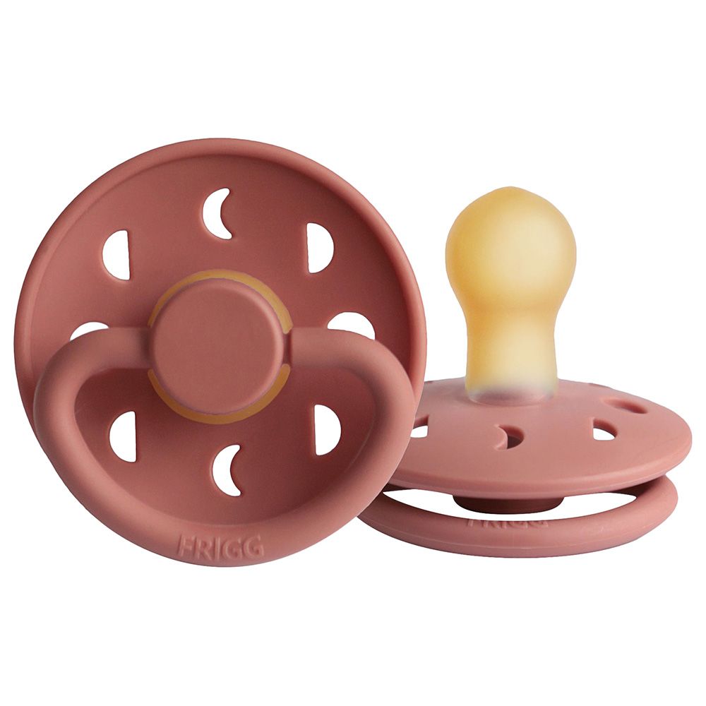 FRIGG - Moon Phase Latex Pacifier 6-18M S2 - Powder Blush