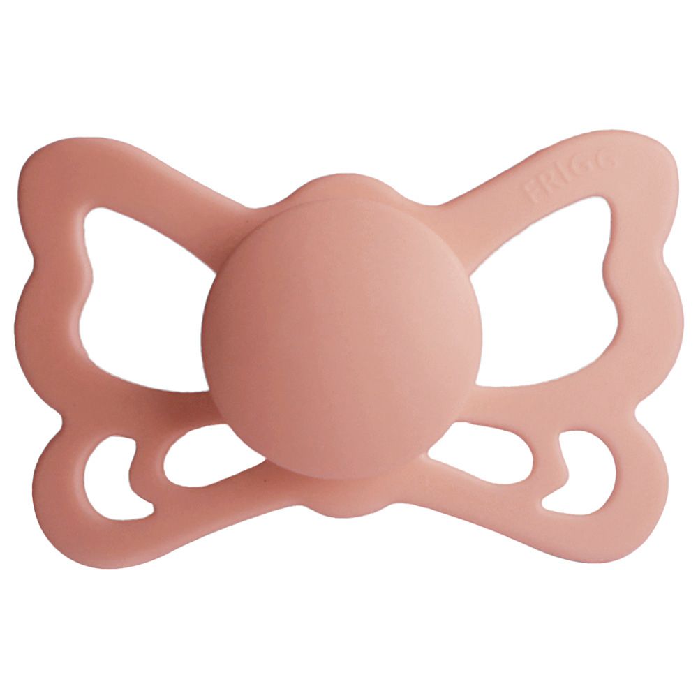 Frigg - Butterfly Anatomical Silicone Pacifier 6-18M S2 - Pretty In Peach