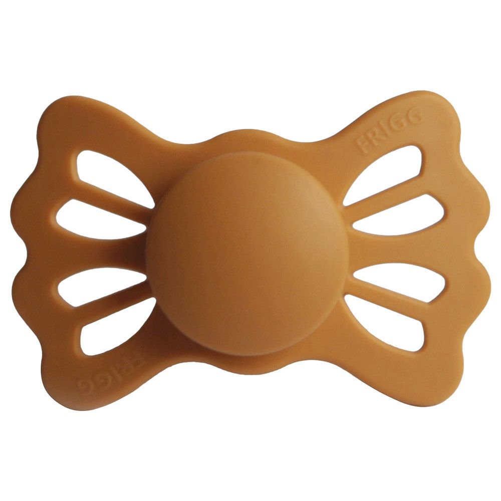 Frigg - Lucky Symmetrical Silicone Pacifier 6-18M S2 - Honey Gold