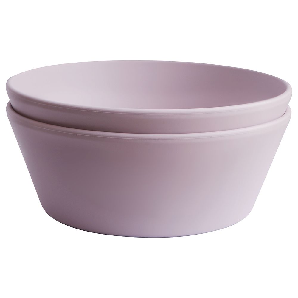 Mushie - Round Dinner Bowl - Pack of 2 - Soft Lilac