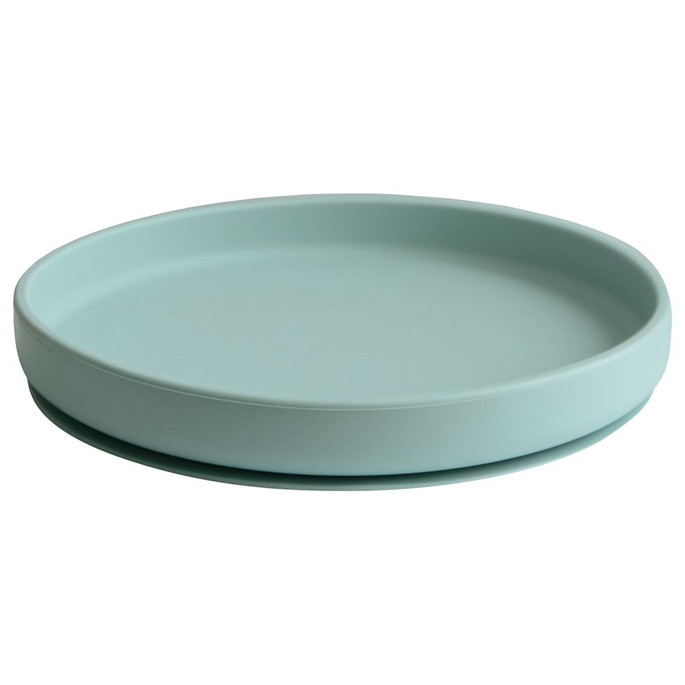 Mushie - Classic Silicone Suction Plate - Cambridge Blue