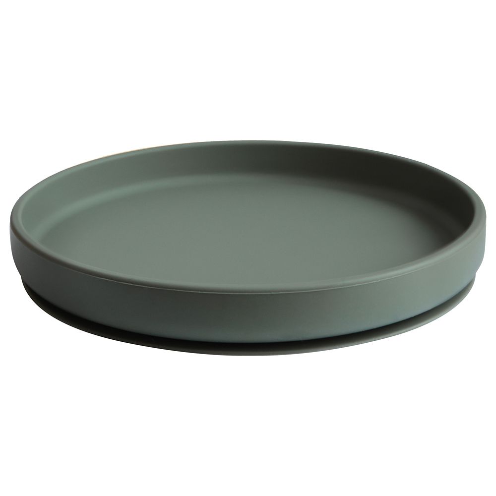 Mushie - Classic Silicone Suction Plate - Dried Thyme