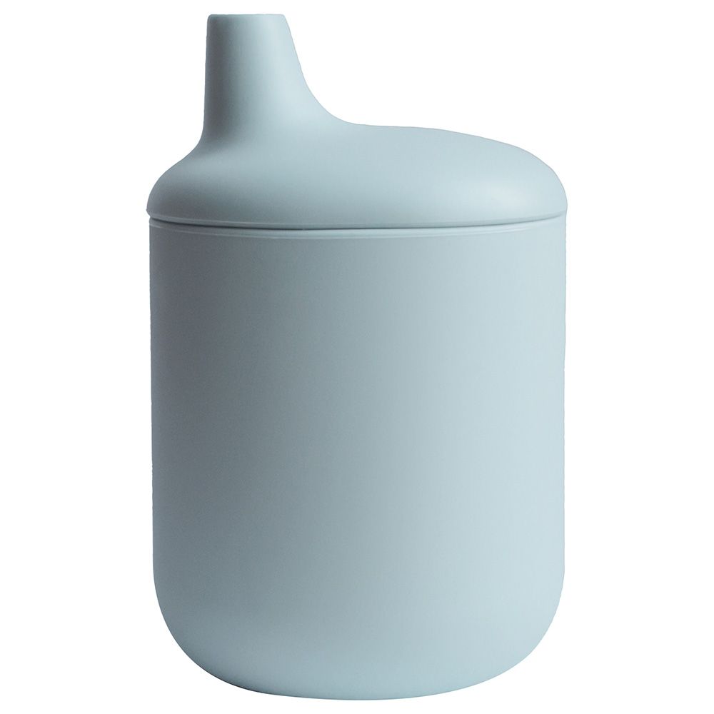 Mushie - Silicone Sippy Cup - Powder Blue