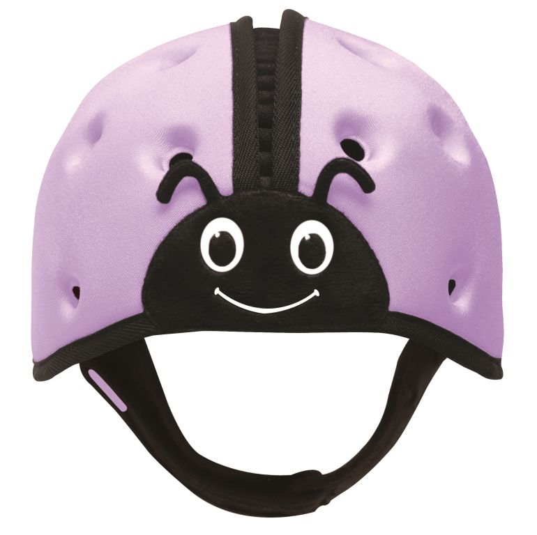 SafeheadBABY - Soft Protective Headgear - Ladybird Purple