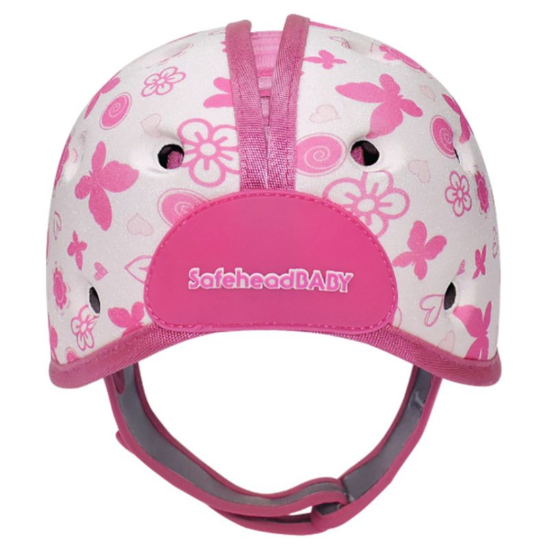 Safehead - Soft Helmet Learning To Walk Butterfly Heart Pink