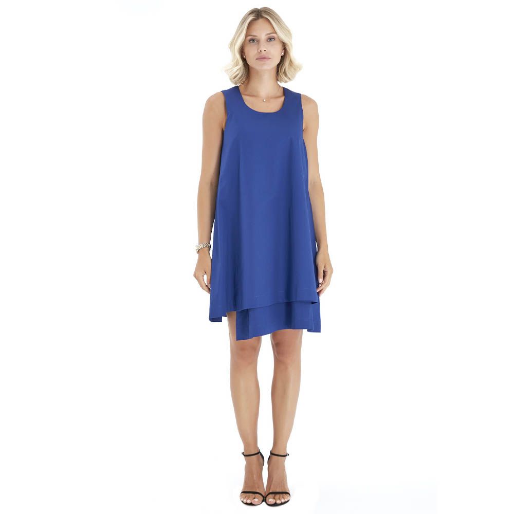 Accouchee - Amaze Mom Friendly Cotton Dress - Blue