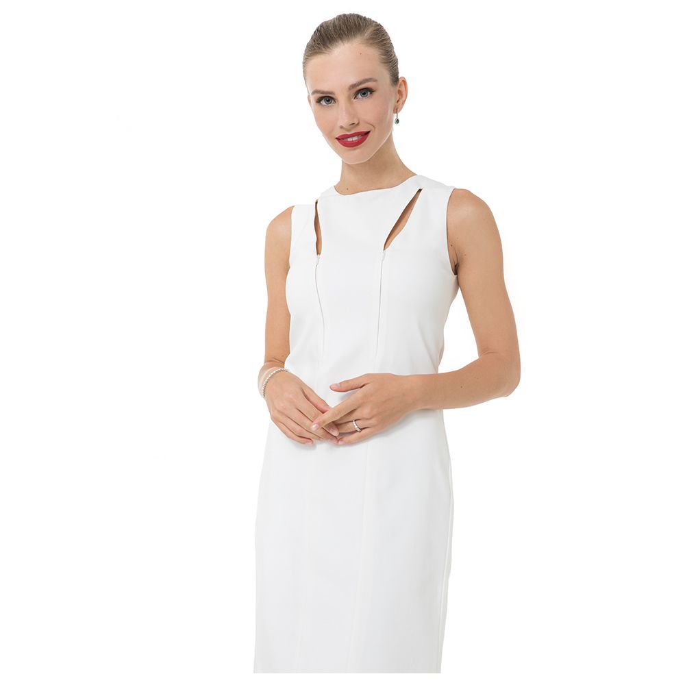 Accouchee - Secret Dress for Pregnancy/Nursing - Ecru