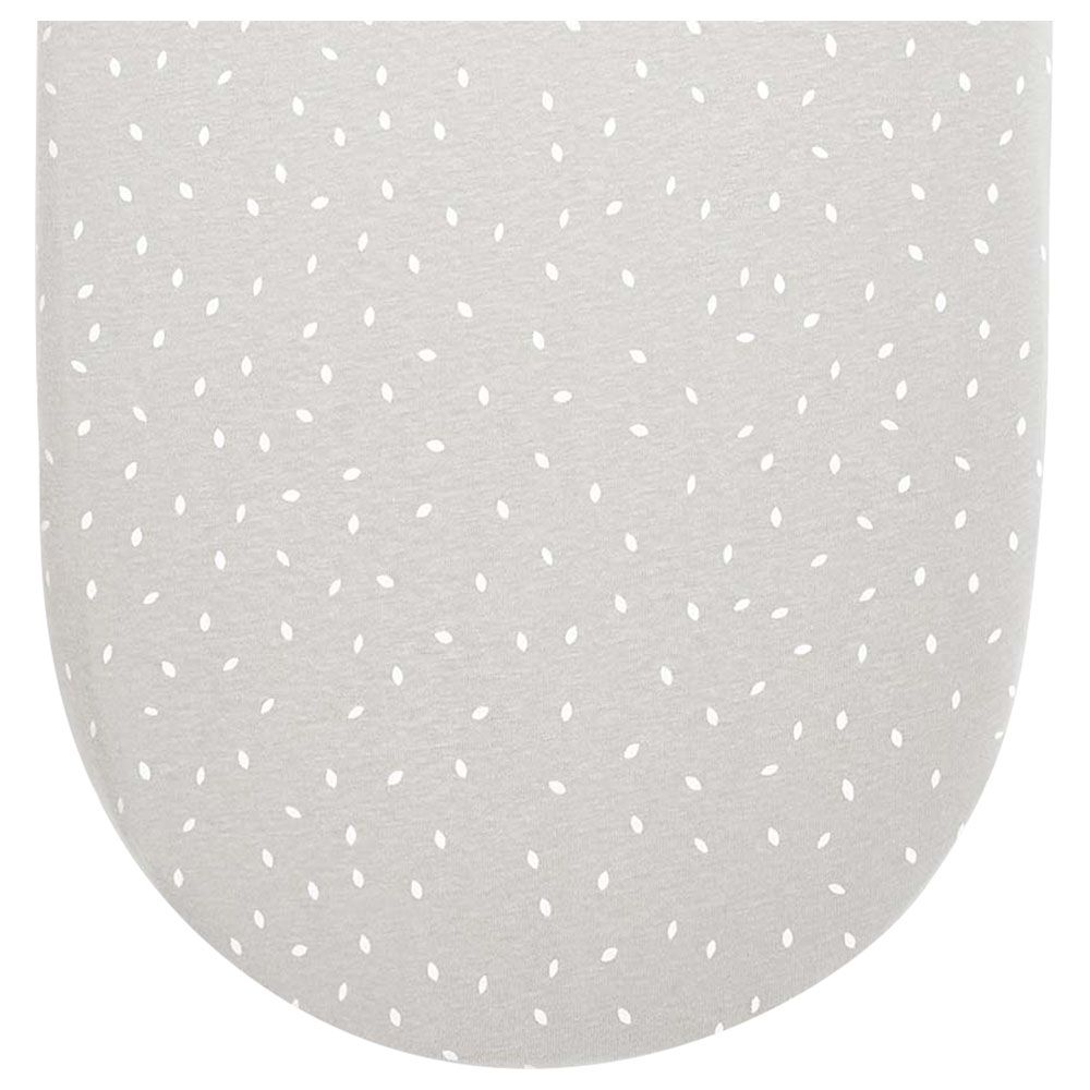 The Little Green Sheep - Baby Basket Fitted Sheet, Dove Rice