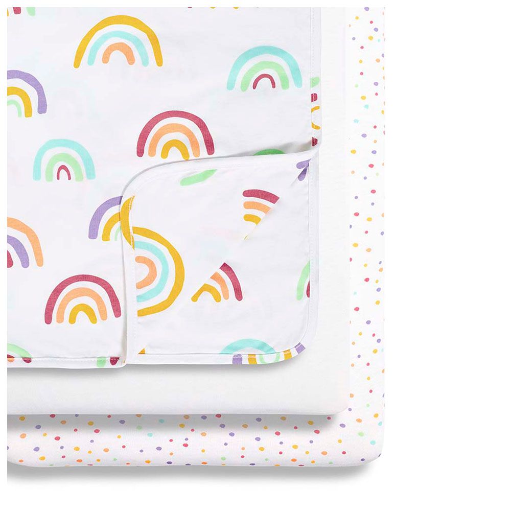 Snuz - SnuzPod Crib Bedding 3pc-Set - Colour Rainbow