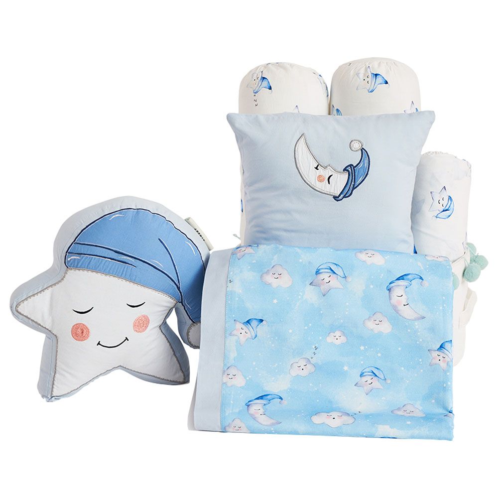 Little West Street - "Rockabye Baby" Hamper w/ Blanket Blue