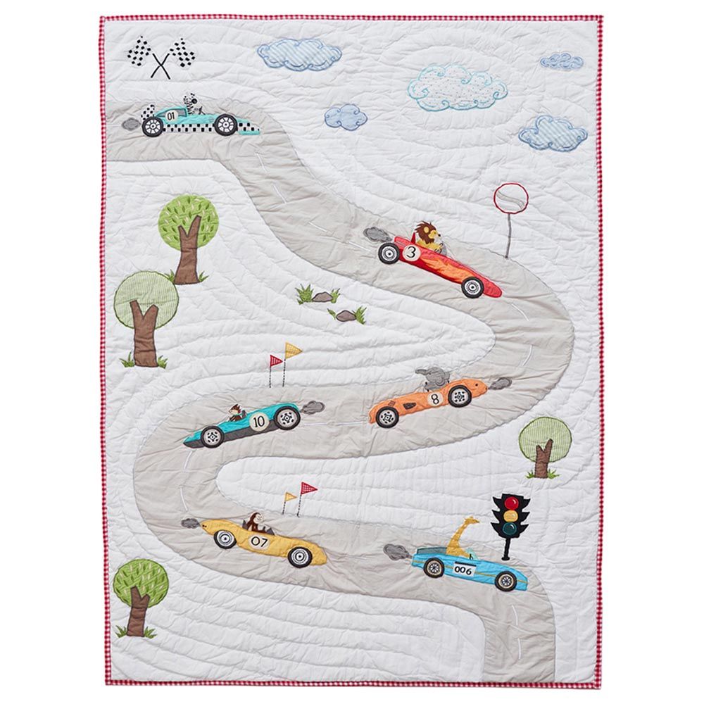 Little West Street - Racing Cars Baby/Toddler Quilt