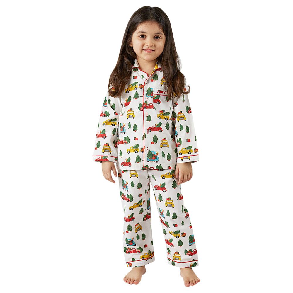 Little West Street - Christmas Trucks Pajama Set