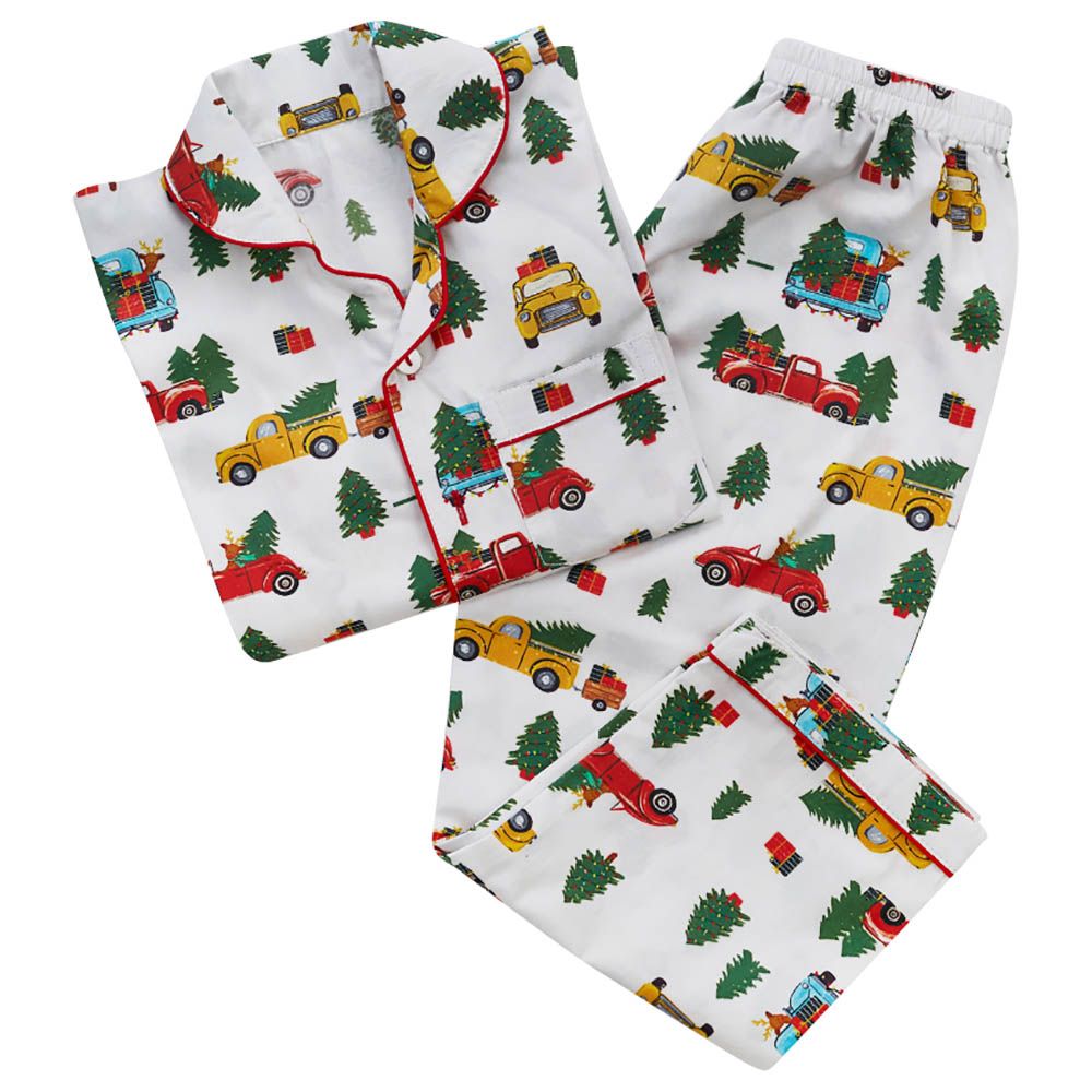 Little West Street - Christmas Trucks Men Pajama Set