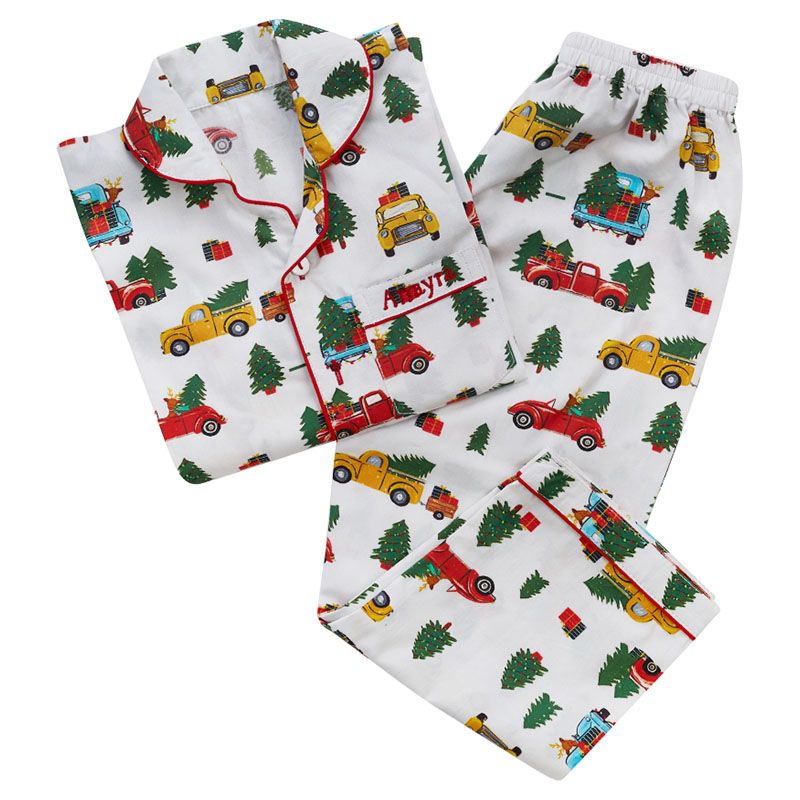 Little West Street - Christmas Trucks Women Pajama Set